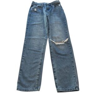 RSQ Jeans 90’s Distressed Denim Blue Girls Size 14